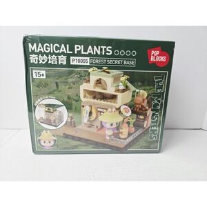 Magical Plants Pop Blocks The Monsters P10005 Forest Secret Base Labubu New